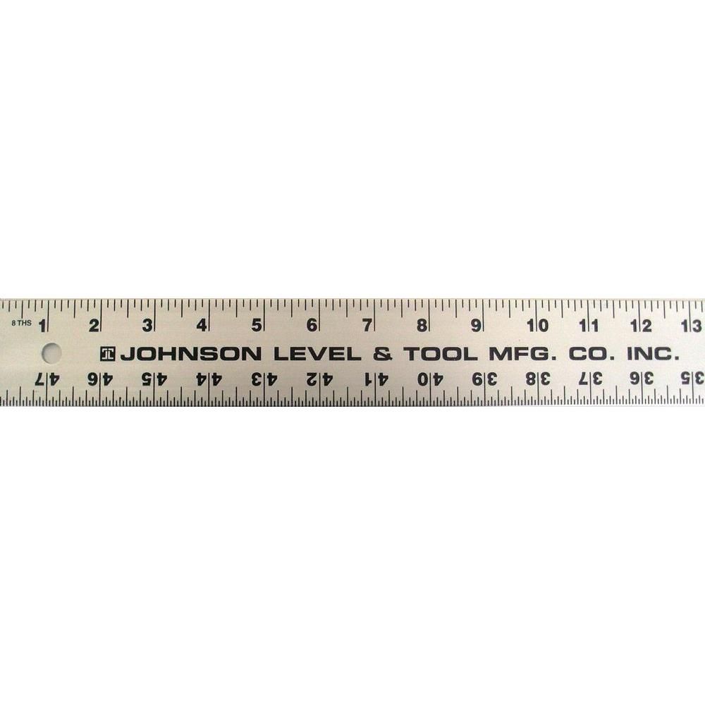 Johnson Aluminum Straight Edge Rule, 48