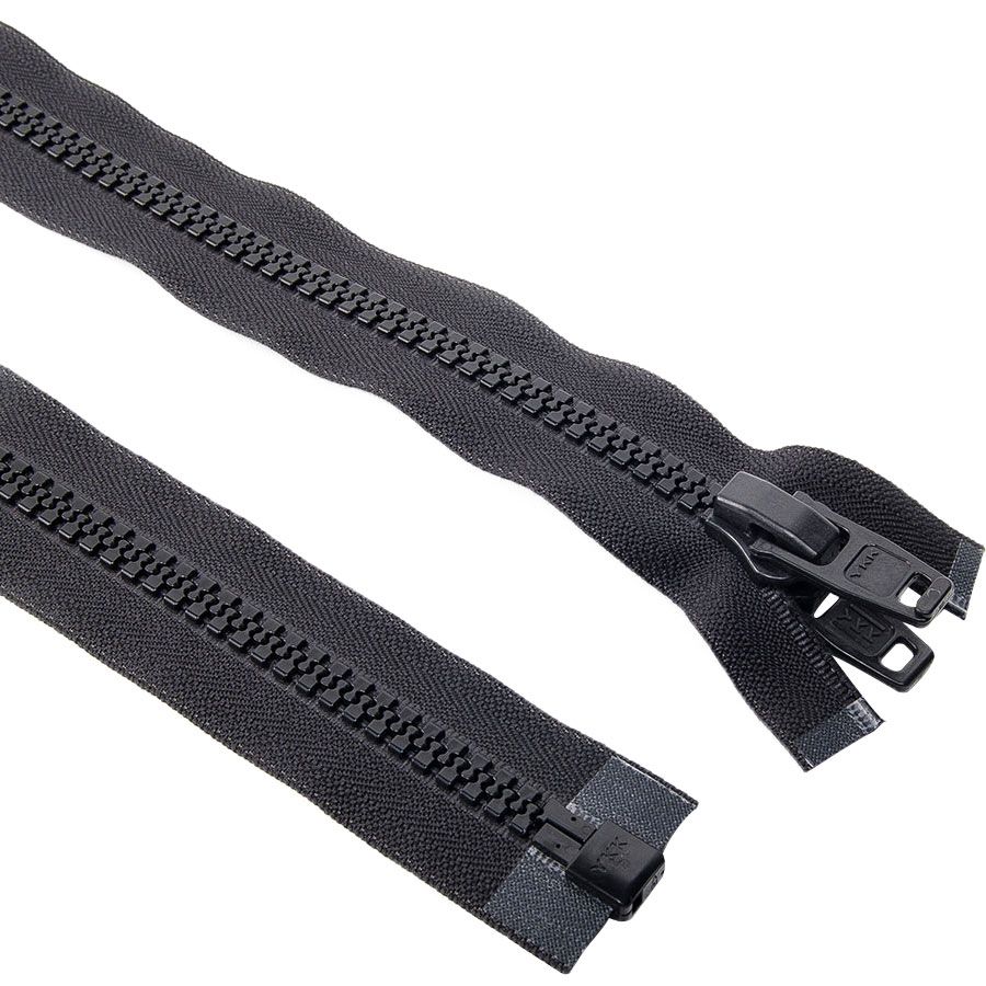 YKK® Vislon® #10 Finished Zippers Black 18