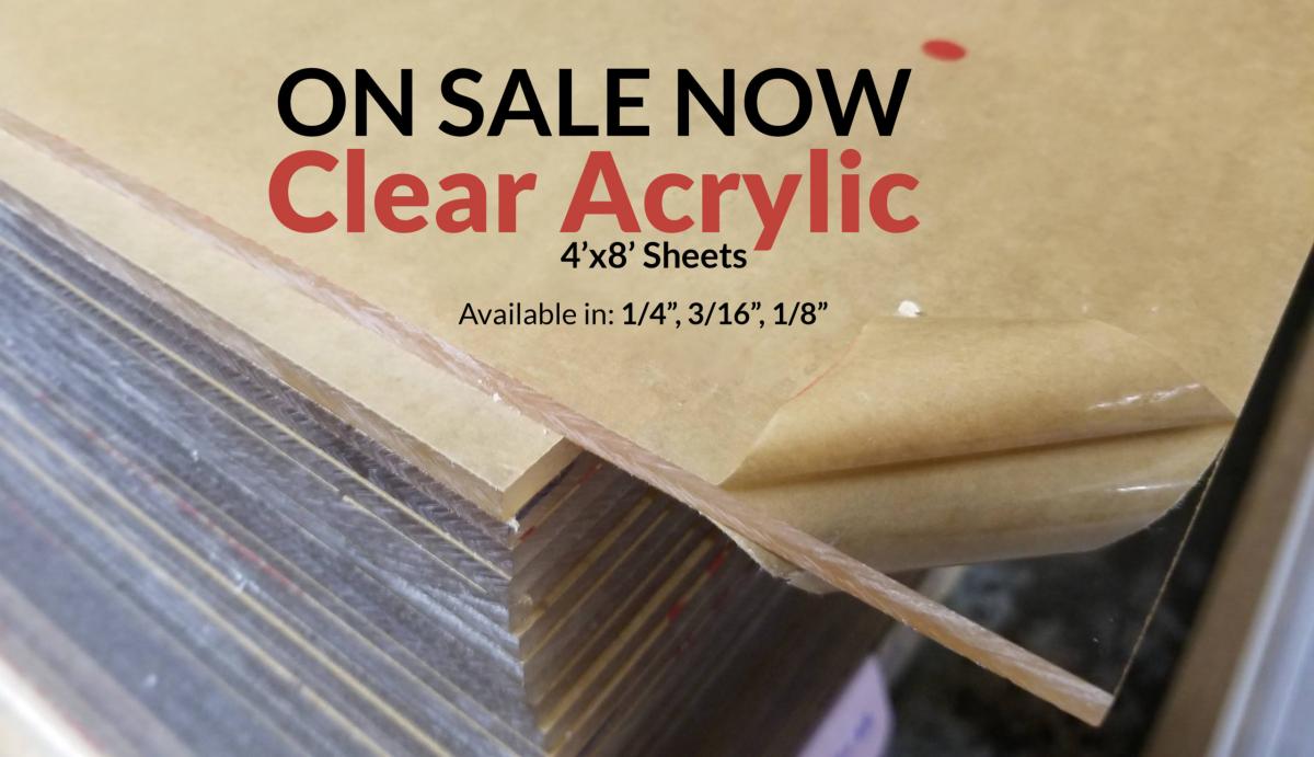 Why You Should Get Your Clear Acrylic From S&F Supplies. SALE!