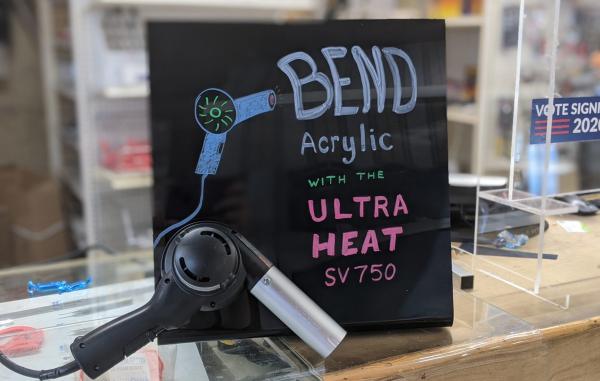 Bend Acrilyc With the UltraHeat Heat Blower